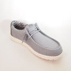 Zapatos Hey Dude HD40700_1XA Wally Stretch Canvas Gris Blanco