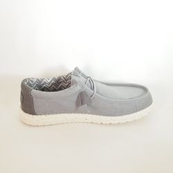 Zapatos Hey Dude HD40700_1XA Wally Stretch Canvas Gris Blanco