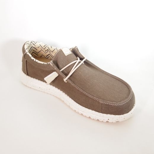 Zapatos Hey Dude HD40700_2LK Wally Stretch Canvas Marrón