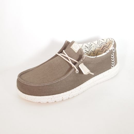 Zapatos Hey Dude HD40700_2LK Wally Stretch Canvas Marrón