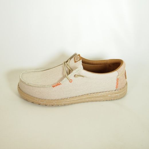 Zapatos Hey Dude HD40952_040 Wally Coastline Jute Plata