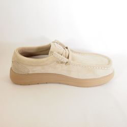 Zapatos Hey Dude HD41975_265 Wally Comf Suede Tan