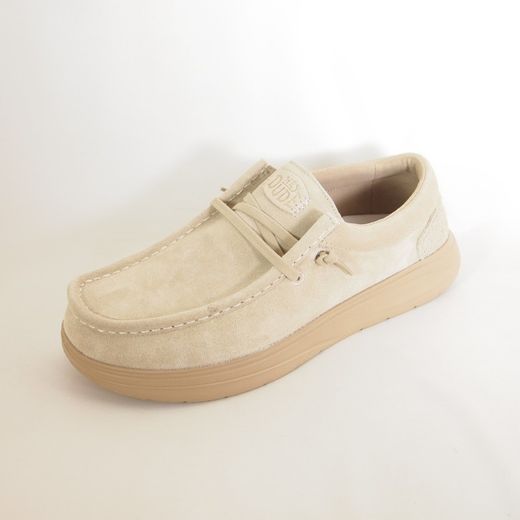 Zapatos Hey Dude HD41975_265 Wally Comf Suede Tan