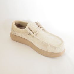 Zapatos Hey Dude HD41975_265 Wally Comf Suede Tan