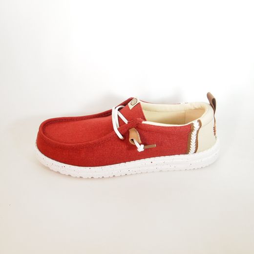 Zapatos Hey Dude HD43086_7BI Wally Craft Linen Rojo