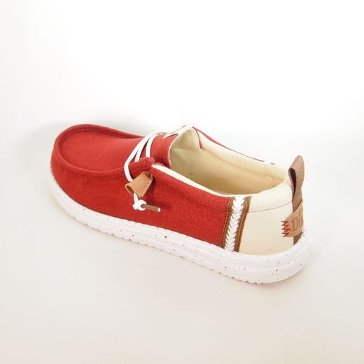 Zapatos Hey Dude HD43086_7BI Wally Craft Linen Rojo