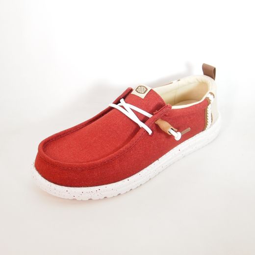 Zapatos Hey Dude HD43086_7BI Wally Craft Linen Rojo
