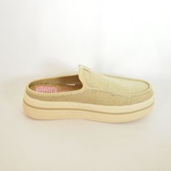 Zapatos Hey Dude HD45228_3VM Austin Lift Espadrille Woven Olive Grey