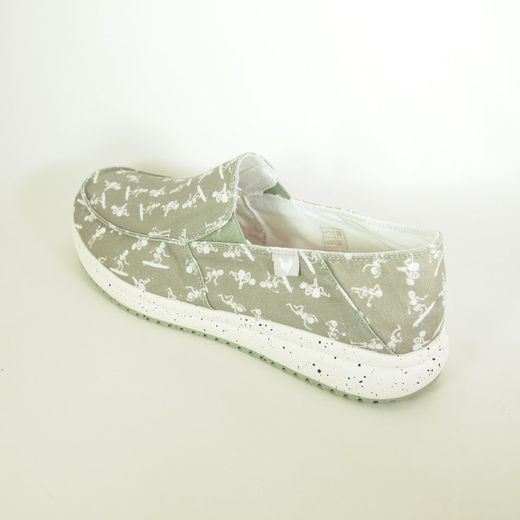 Zapatos Pitas Bones Kaki-Blanco