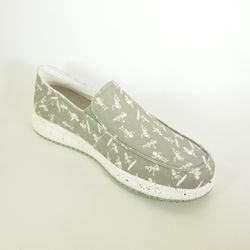 Zapatos Pitas Bones Kaki-Blanco