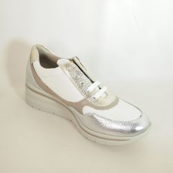 Zapatos Pitillos 11110 Metal-Blanco