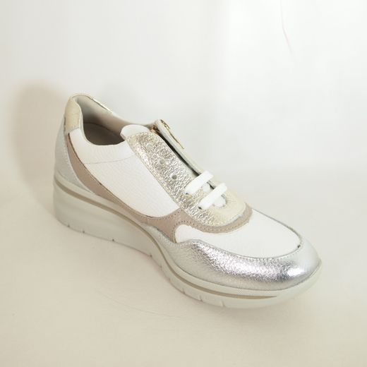 Zapatos Pitillos 11110 Metal-Blanco