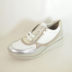 Zapatos Pitillos 11110 Metal-Blanco