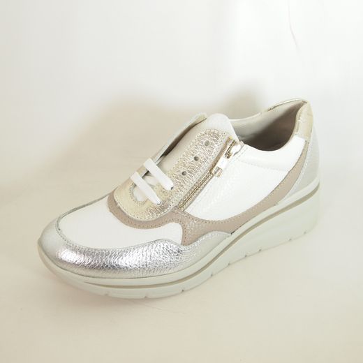 Zapatos Pitillos 11110 Metal-Blanco