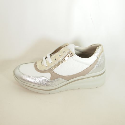 Zapatos Pitillos 11110 Metal-Blanco