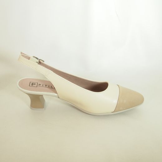 Zapatos Pitillos 11189 Taupe-Crema