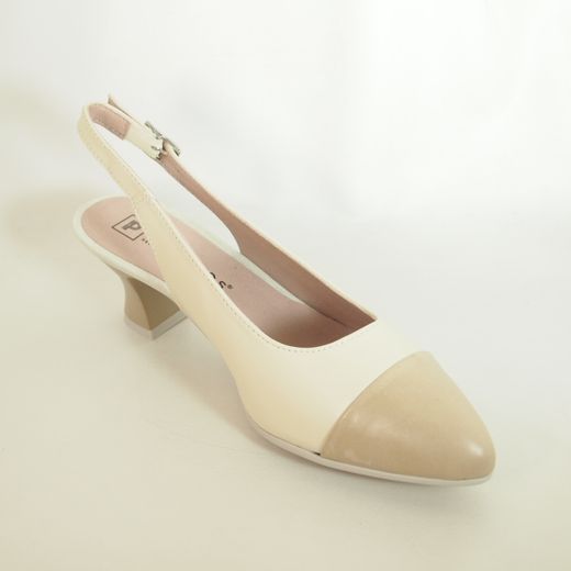 Zapatos Pitillos 11189 Taupe-Crema