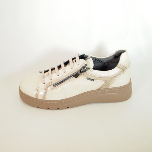 Zapatos Pitillos F166 Pompas Beige